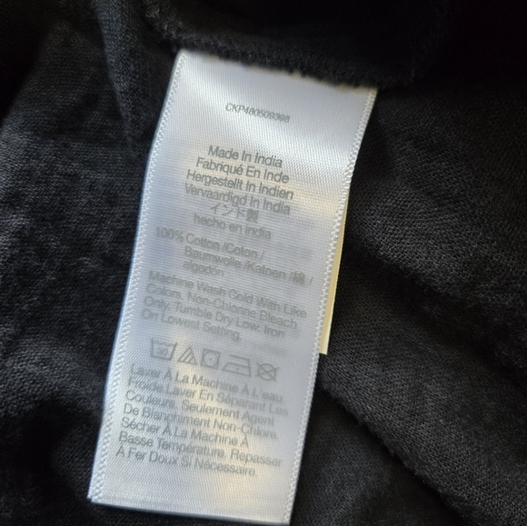 Madewell Crinkle Cotton Cover-Up Shirtdress Black Large NWT Oversize Minimalist - Picture 9 of 11